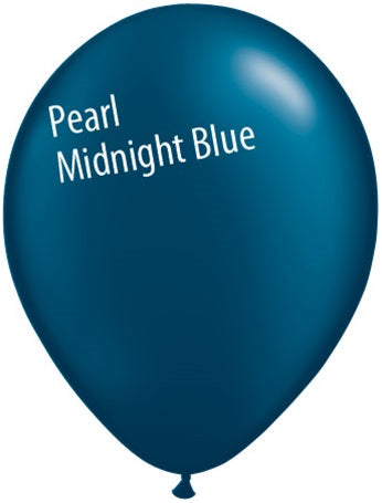 11in Pearl Midnight Blue Latex Balloons