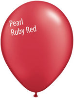 5in Pearl Ruby Red Latex Balloons