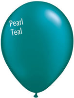 5in Pearl Teal Latex Balloons