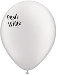 5in Pearl White Latex Balloons