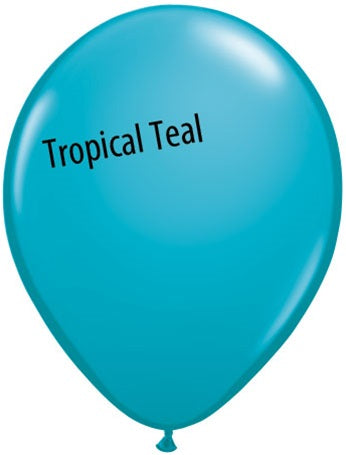 5in Tropical Teal Latex Balloons