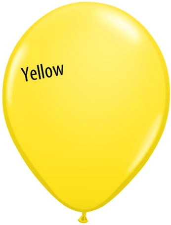 5in Yellow Latex Balloons