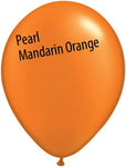 5in Pearl Mandarin Orange Latex Balloons