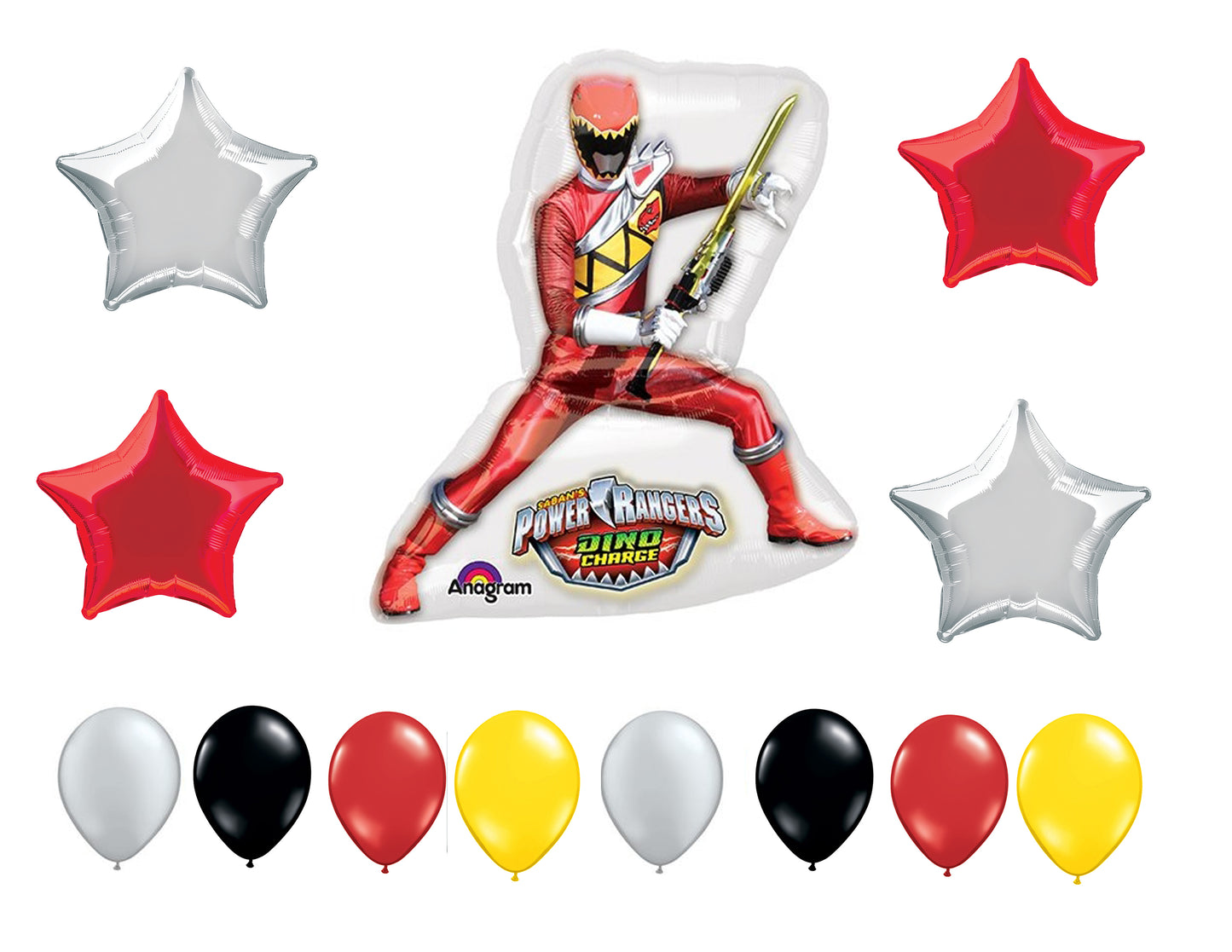 Power Rangers Dino Charge Balloon Bouquet