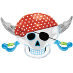 28" Skull Pirate Party Balloon