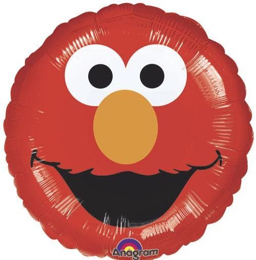Elmo Face Foil Balloon