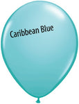 11in Caribbean Blue Latex Balloons