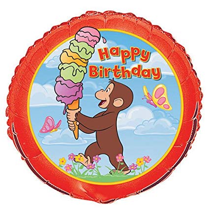 Curious George Birthday Party Balloon