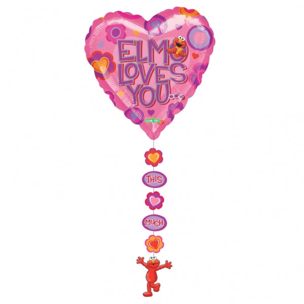 Elmo Loves You Drop a Line Balloon