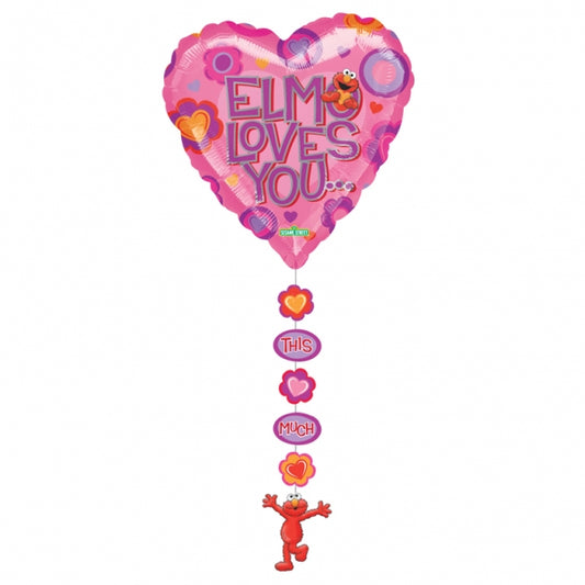 Elmo Loves You Drop a Line Balloon