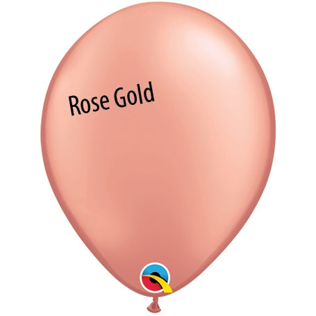 11in Rose Gold Latex Balloons