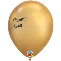 CHROME GOLD Latex Balloons