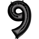 Giant Black Number 9 Balloon