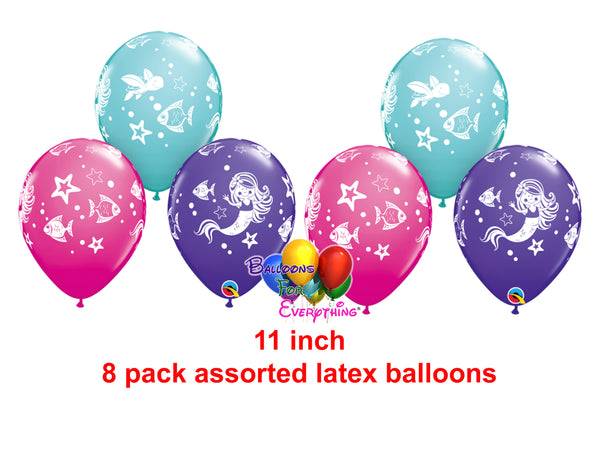 Merry Mermaid and Friends Latex Balloons