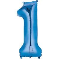Giant Blue Number 1 Balloon