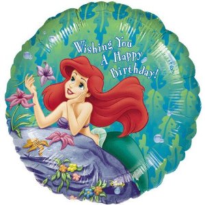 The Little Mermaid Happy Birthday Balloon