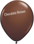 11in Chocolate Brown Latex Balloons