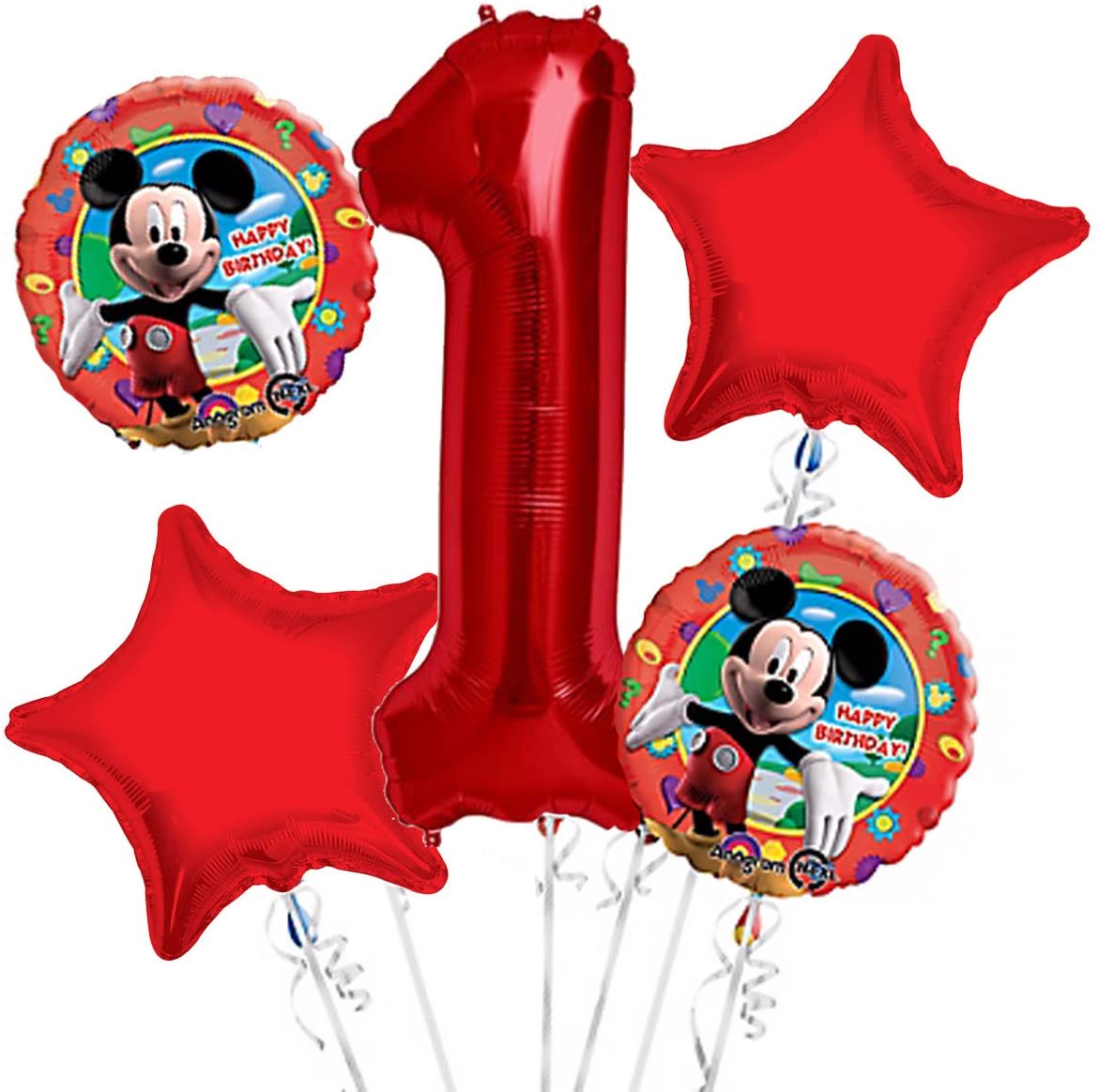 Mickey 1st Birthday Balloon Bouquet