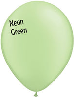 11in Neon Green Latex Balloons