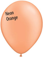 11in Neon Orange Latex Balloons