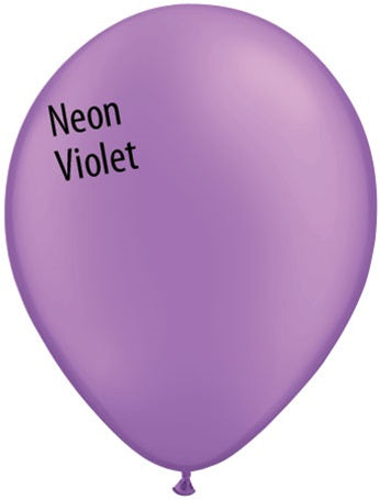 11in Neon Violet Latex Balloons