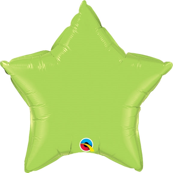 Lime Green Star Balloon
