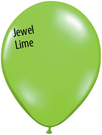 5in Jewel Lime Green Latex Balloons