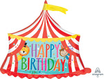 Circus Tent Happy Birthday Balloon