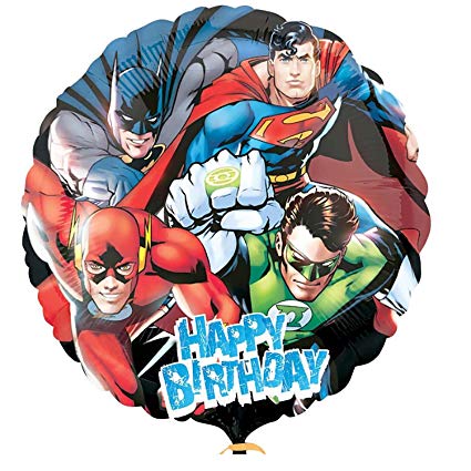 Justice League Happy Birthday Balloon