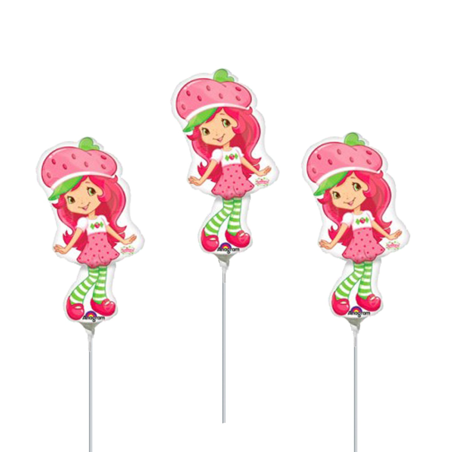 14" Strawberry Shortcake Birthday Balloons
