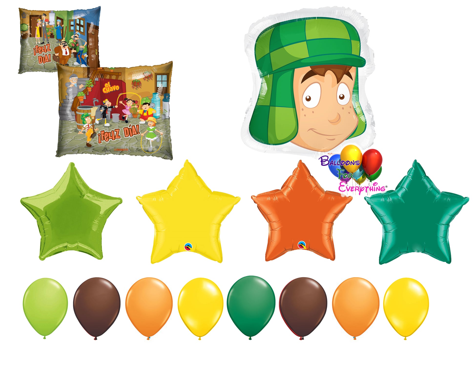 El chavo del 8 birthday party balloons