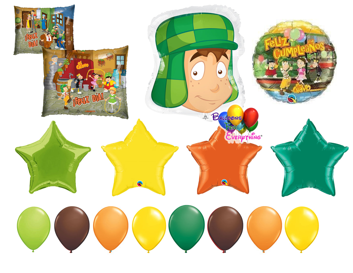 El chavo del 8 birthday party balloons