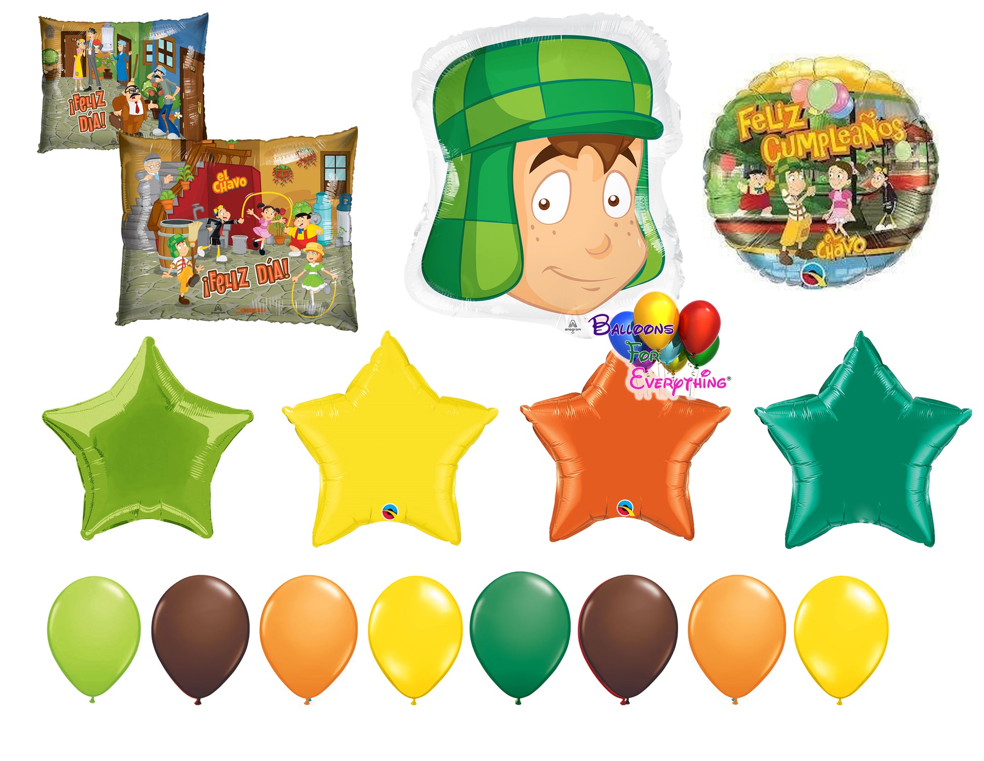 El chavo del 8 birthday party balloons