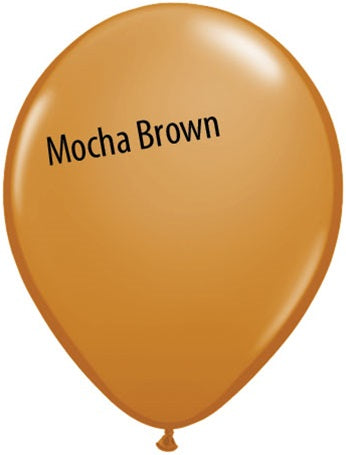 11in Mocha Brown Latex Balloons