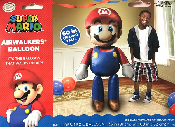 Super Mario Brothers 60" Airwalker Birthday Balloon