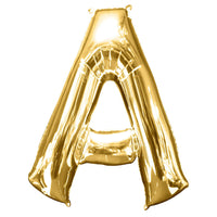 Giant Gold Letter A Balloon