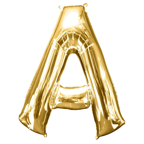Giant Gold Letter A Balloon