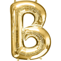 Giant Gold Letter B Balloon