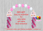 Disney Princess Birthday Balloon Arch Columns, Cake Table, Gift Table, DIY KIT Party