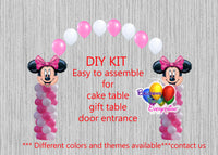 Pink Minnie Mouse Balloon Arch Column DIY Kit