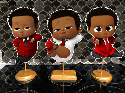 Red Boss Baby Party Centerpieces 