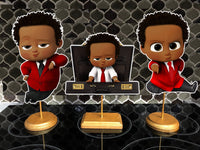 Red Boss Baby African American Centerpieces 