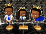 Prince Boss Baby Dark Skinned Centerpieces King