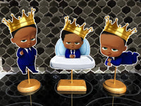 King Boss Baby African American Centerpieces