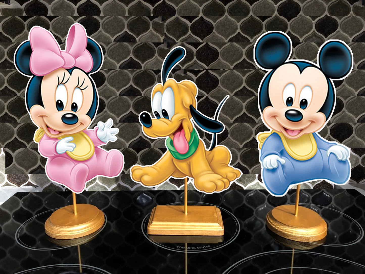Baby mickey minnie pluto party decorations