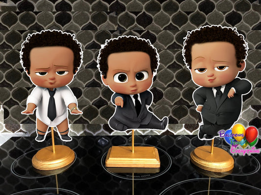 Baby Boss Party Centerpieces Light Skinned 