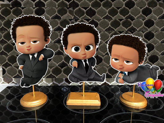 Baby Boss Party Centerpieces Light Skinned 