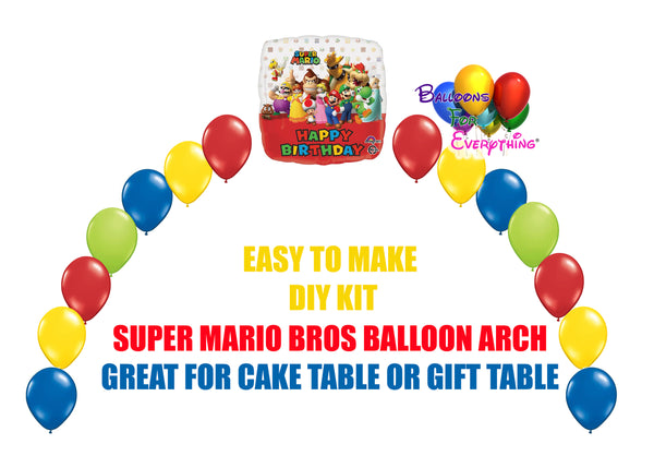 Super Mario Balloon Arch DIY Kit