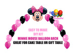 Hot Pink Minnie Mouse Party Balloon Arch