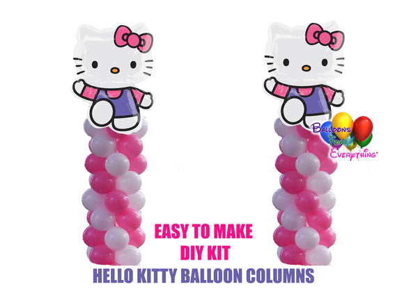 Hello Kitty Birthday Balloon Columns